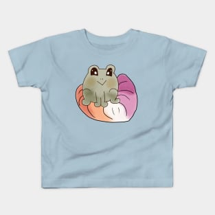 Lesbian Frog On A Lily Pad Kids T-Shirt